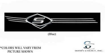 Boat, Marine Decal, "S", Port Side, Blue