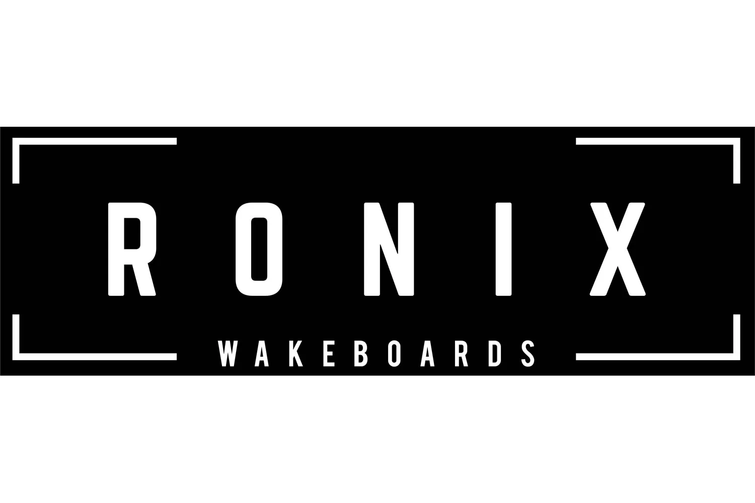 2022 RONIX 25CM DIE-CUT STICKER Black